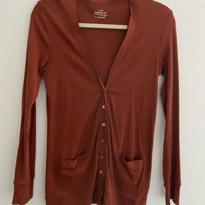 Rust cardigan